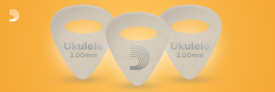 Palhetas de Feltro para Ukuleles D’Addario